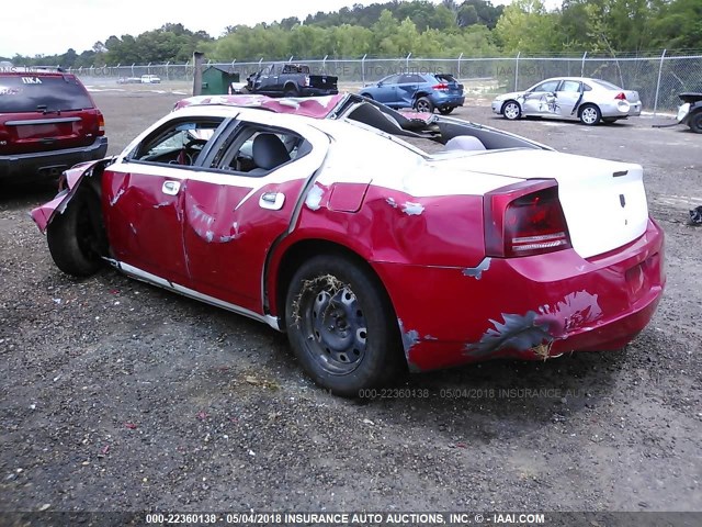 2B3LA43R47H768762 - 2007 DODGE CHARGER SE/SXT RED photo 3