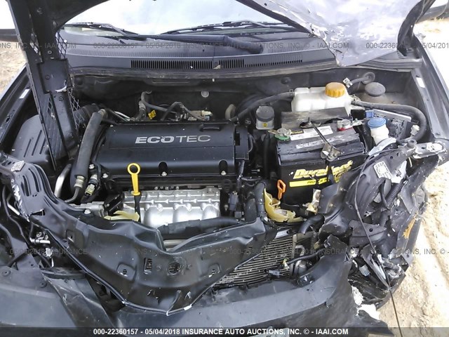 KL1TD5DEXBB148160 - 2011 CHEVROLET AVEO LS/LT 黑色 照片 10