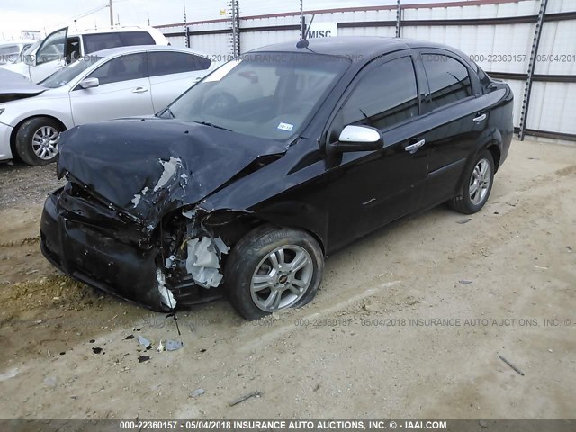 KL1TD5DEXBB148160 - 2011 CHEVROLET AVEO LS/LT 黑色 照片 2