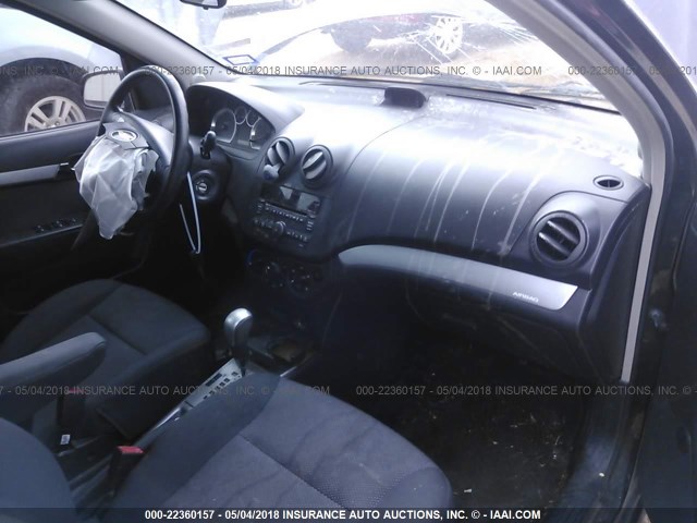 KL1TD5DEXBB148160 - 2011 CHEVROLET AVEO LS/LT 黑色 照片 5