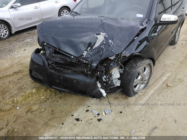 KL1TD5DEXBB148160 - 2011 CHEVROLET AVEO LS/LT 黑色 照片 6