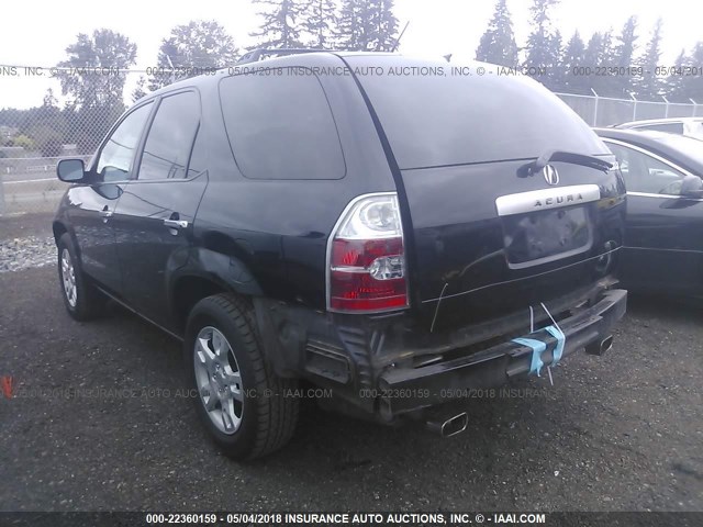 2HNYD18764H527972 - 2004 ACURA MDX TOURING BLACK photo 3