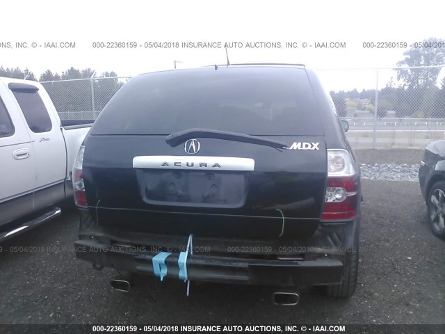 2HNYD18764H527972 - 2004 ACURA MDX TOURING BLACK photo 6