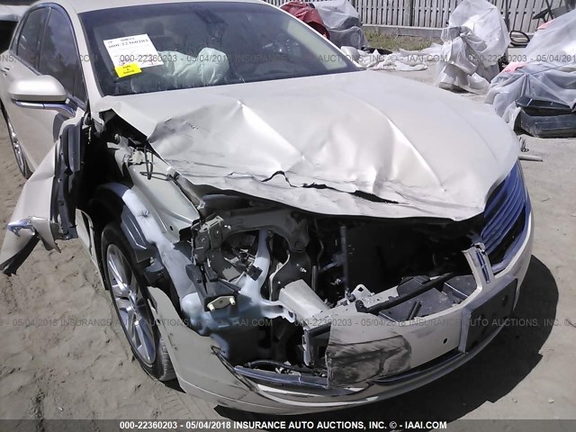 3LN6L2LU8ER805002 - 2014 LINCOLN MKZ HYBRID CREAM photo 6