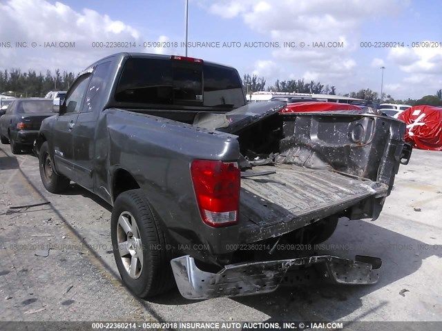 1N6BA06A67N231209 - 2007 NISSAN TITAN XE/SE/LE GRAY photo 3