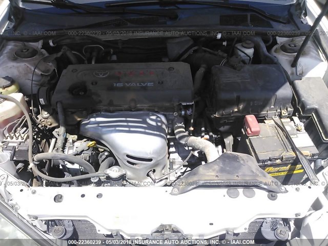 4T1BE32K55U636824 - 2005 TOYOTA CAMRY LE/XLE/SE WHITE photo 10