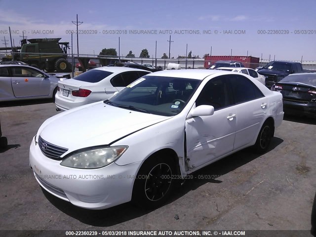 4T1BE32K55U636824 - 2005 TOYOTA CAMRY LE/XLE/SE WHITE photo 2