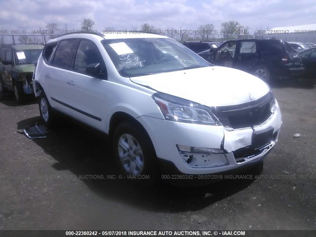 1GNKRFED1GJ189752 - 2016 CHEVROLET TRAVERSE LS WHITE photo 1