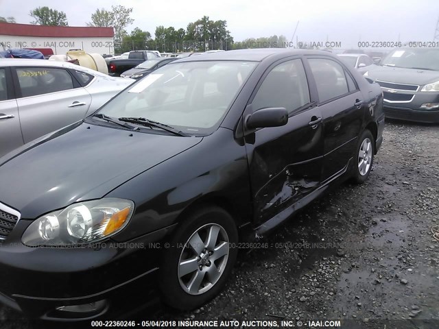 1NXBR32E68Z957774 - 2008 TOYOTA COROLLA CE/LE/S BLACK photo 6