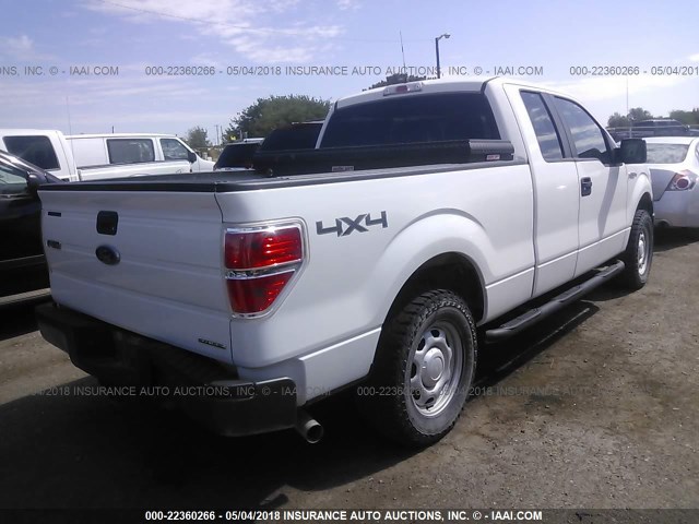 1FTFX1EF3EKD53756 - 2014 FORD F150 SUPER CAB WHITE photo 4