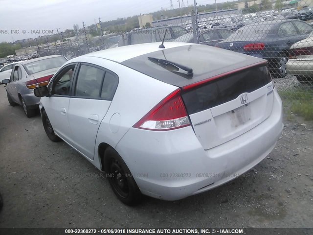 JHMZE2H70AS006035 - 2010 HONDA INSIGHT EX WHITE photo 3