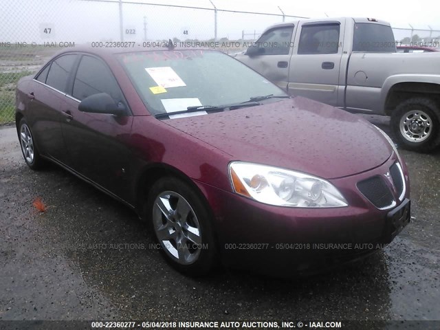 1G2ZG57B294156722 - 2009 PONTIAC G6 RED photo 1