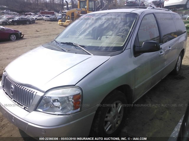 2MRDA23255BJ02162 - 2005 MERCURY MONTEREY PREMIER SILVER photo 2