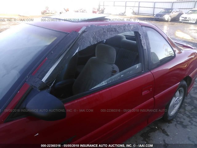 1G2NW12M3VC803034 - 1997 PONTIAC GRAND AM GT RED photo 6