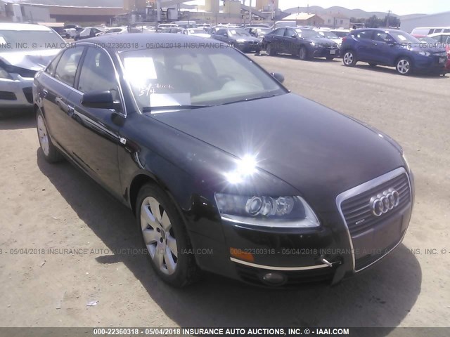 WAUDH74F57N045477 - 2007 AUDI A6 3.2 QUATTRO BLACK photo 1