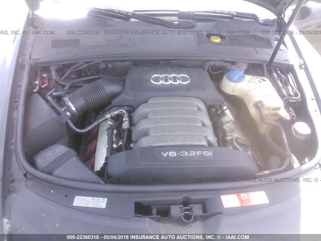 WAUDH74F57N045477 - 2007 AUDI A6 3.2 QUATTRO BLACK photo 10