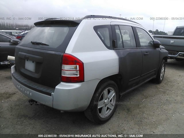 1J4NT4FBXAD649919 - 2010 JEEP COMPASS SPORT SILVER photo 4