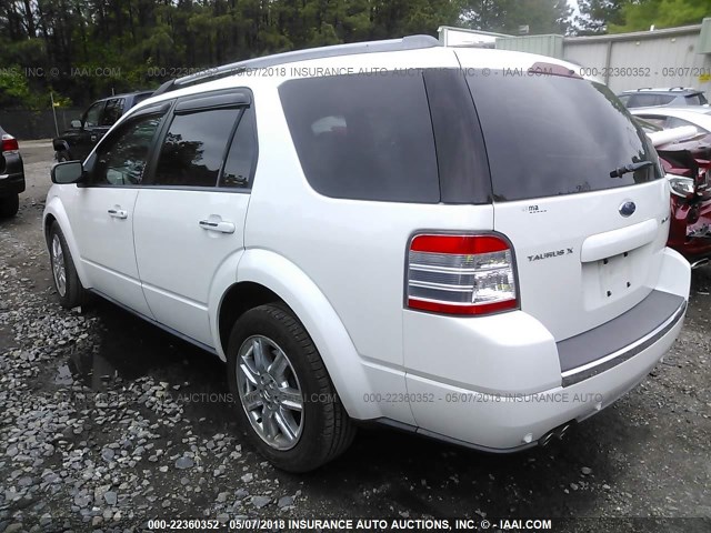 1FMDK03W38GA11732 - 2008 FORD TAURUS X LIMITED WHITE photo 3