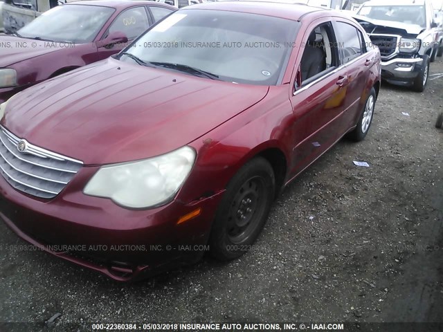 1C3LC46K87N542212 - 2007 CHRYSLER SEBRING RED photo 2