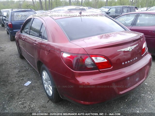 1C3LC46K87N542212 - 2007 CHRYSLER SEBRING RED photo 3