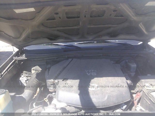 5TELU42N95Z117603 - 2005 TOYOTA TACOMA DOUBLE CAB 棕色 照片 10