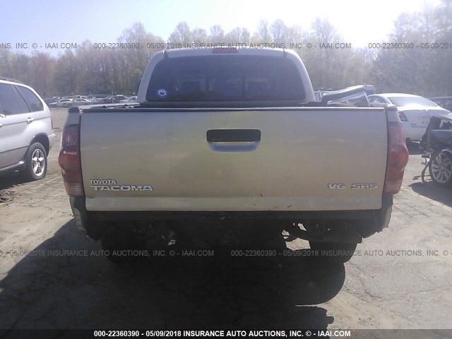 5TELU42N95Z117603 - 2005 TOYOTA TACOMA DOUBLE CAB 棕色 照片 6