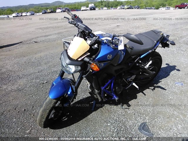 JYARN33E6GA010002 - 2016 YAMAHA FZ09 BLUE photo 2