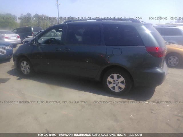 5TDZA23C95S315647 - 2005 TOYOTA SIENNA CE/LE BLUE photo 3