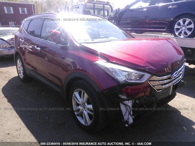 5XYZUDLA5DG005234 - 2013 HYUNDAI SANTA FE SPORT  RED photo 1