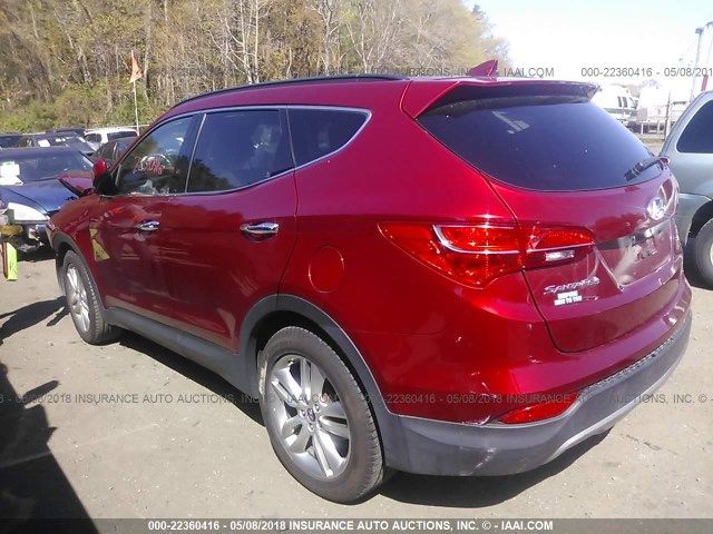 5XYZUDLA5DG005234 - 2013 HYUNDAI SANTA FE SPORT  RED photo 3