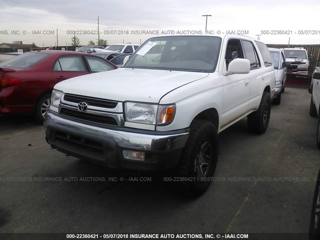 JT3HN86R719053160 - 2001 TOYOTA 4RUNNER SR5 WHITE photo 2