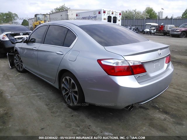 1HGCR2F5XEA069069 - 2014 HONDA ACCORD SPORT Күміс фото 3