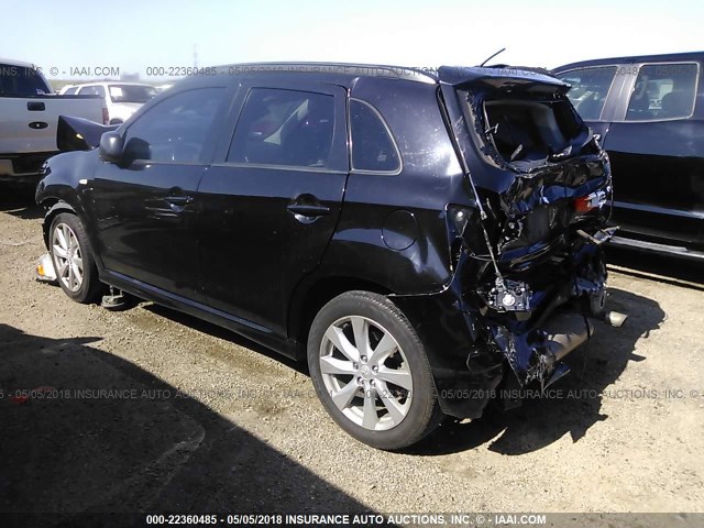 JA4AP4AU1CZ004772 - 2012 MITSUBISHI OUTLANDER SPORT SE BLACK photo 3