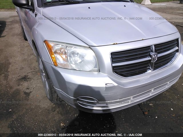 1B3JB48B57D502356 - 2007 DODGE CALIBER SXT SILVER photo 6