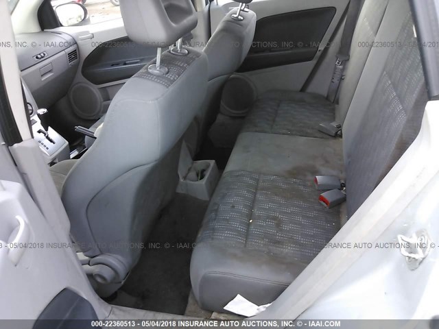 1B3JB48B57D502356 - 2007 DODGE CALIBER SXT SILVER photo 8