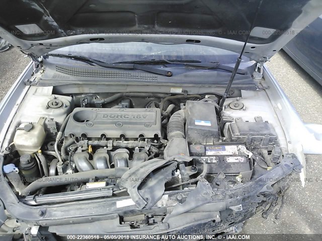 5NPET4AC4AH615488 - 2010 HYUNDAI SONATA GLS SILVER photo 10