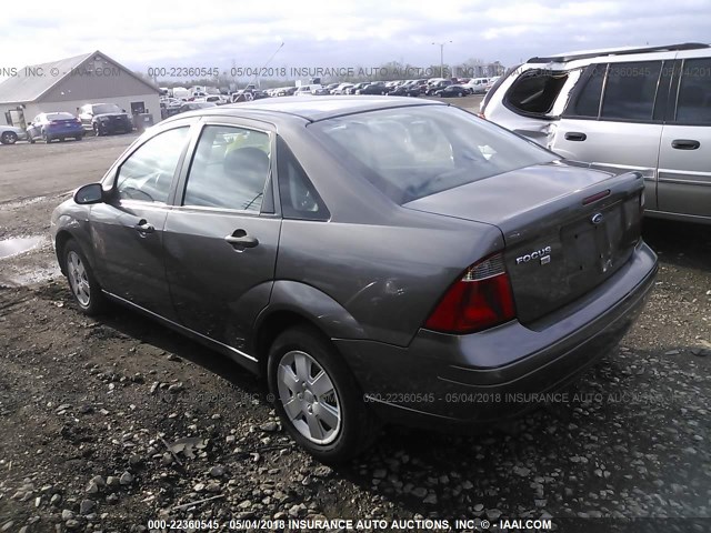 1FAHP34NX7W259615 - 2007 FORD FOCUS ZX4/S/SE/SES 灰色 照片 3