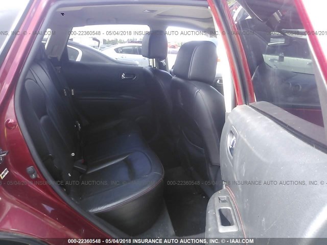 JN8AS58V88W109024 - 2008 NISSAN ROGUE S/SL RED photo 8
