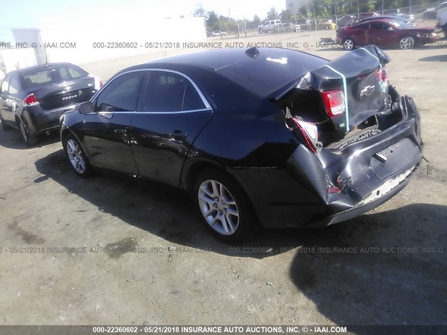 1G11C5SL0EF226679 - 2014 CHEVROLET MALIBU 1LT BLACK photo 3