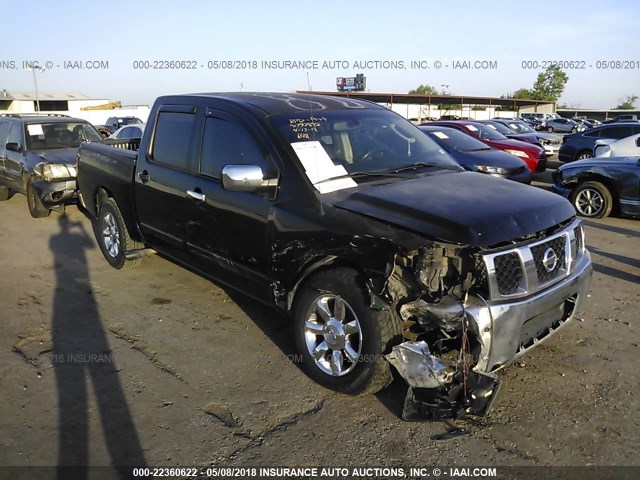 1N6AA07A04N558663 - 2004 NISSAN TITAN XE/SE/LE BLACK photo 1