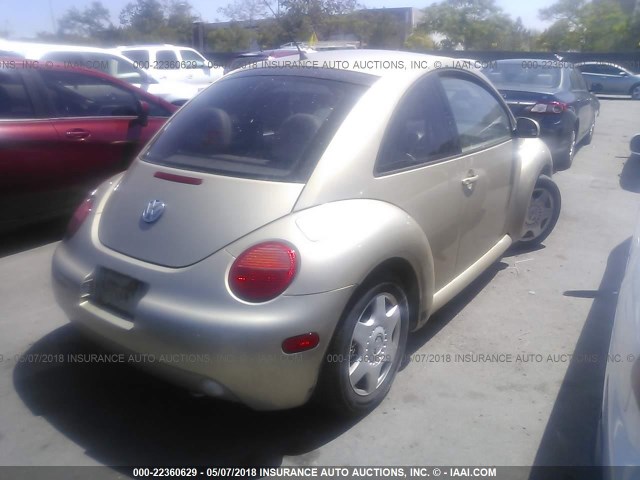 3VWDD21C11M476697 - 2001 VOLKSWAGEN NEW BEETLE GLX 金色 照片 4