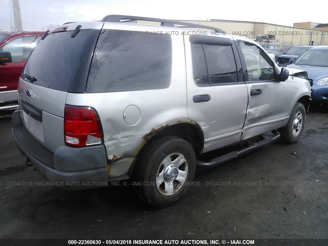 1FMZU72K23UB84661 - 2003 FORD EXPLORER XLS/XLS SPORT SILVER photo 4