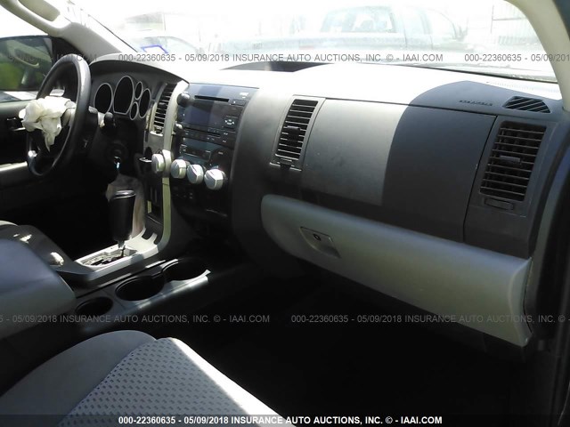 5TFRM5F18CX037284 - 2012 TOYOTA TUNDRA DOUBLE CAB SR5 BLACK photo 5