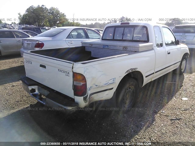 4TAVL52N1WZ003797 - 1998 TOYOTA TACOMA XTRACAB WHITE photo 4