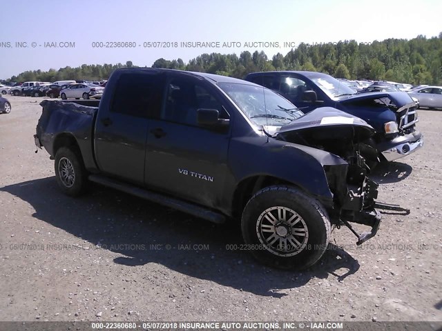 1N6AA07AX6N564022 - 2006 NISSAN TITAN XE/SE/LE GRAY photo 1