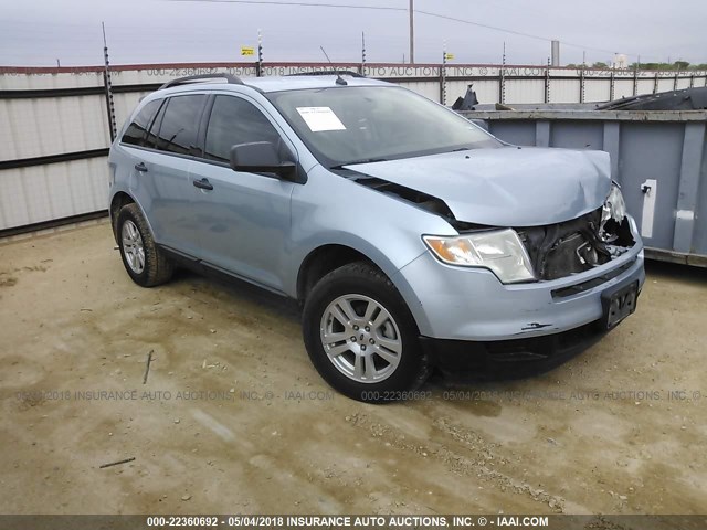 2FMDK36C18BB39848 - 2008 FORD EDGE SE Light Blue photo 1