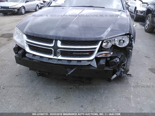 1C3CDZAB9EN110632 - 2014 DODGE AVENGER SE BLACK photo 6