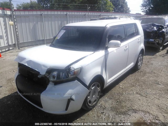 JTLKE50E991081613 - 2009 TOYOTA SCION XB WHITE photo 2