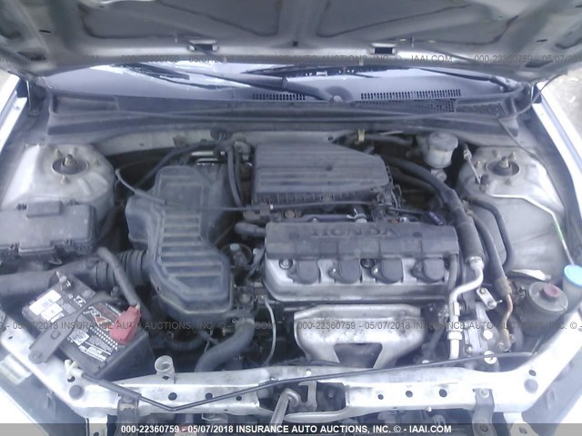 1HGES163X4L008099 - 2004 HONDA CIVIC DX VP Gümüş foto 10