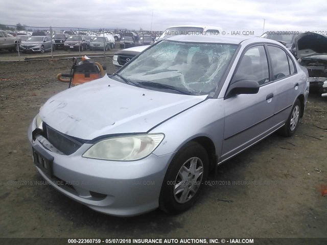 1HGES163X4L008099 - 2004 HONDA CIVIC DX VP Gümüş foto 2